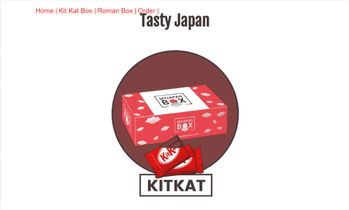 Picture of tasty japan webpage