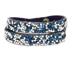 Blue and black stone bracelet